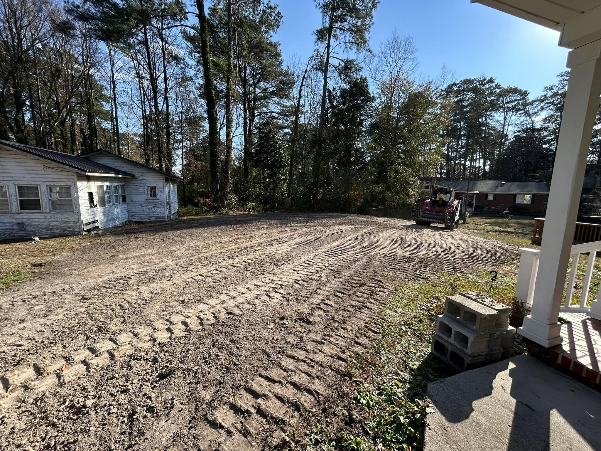Grading and backfilling