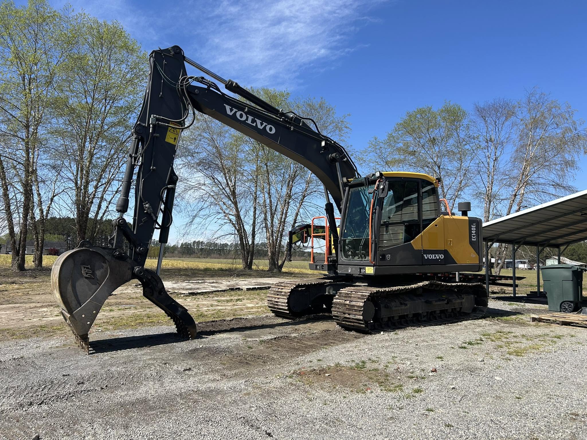 L&L Land Management excavator at work