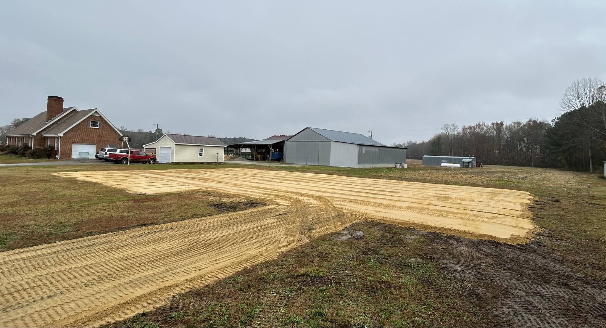 Site and building pad preparation
